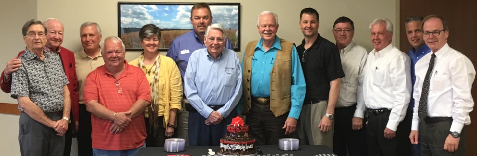 Group picture of birthday celebration