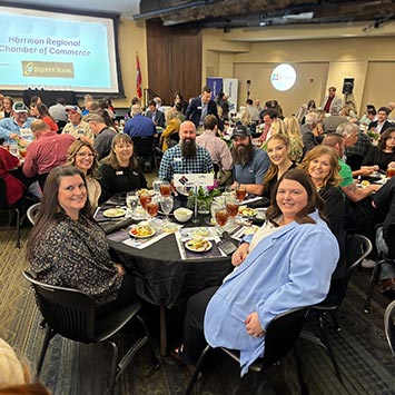 Large group presentation for best in bank harrison