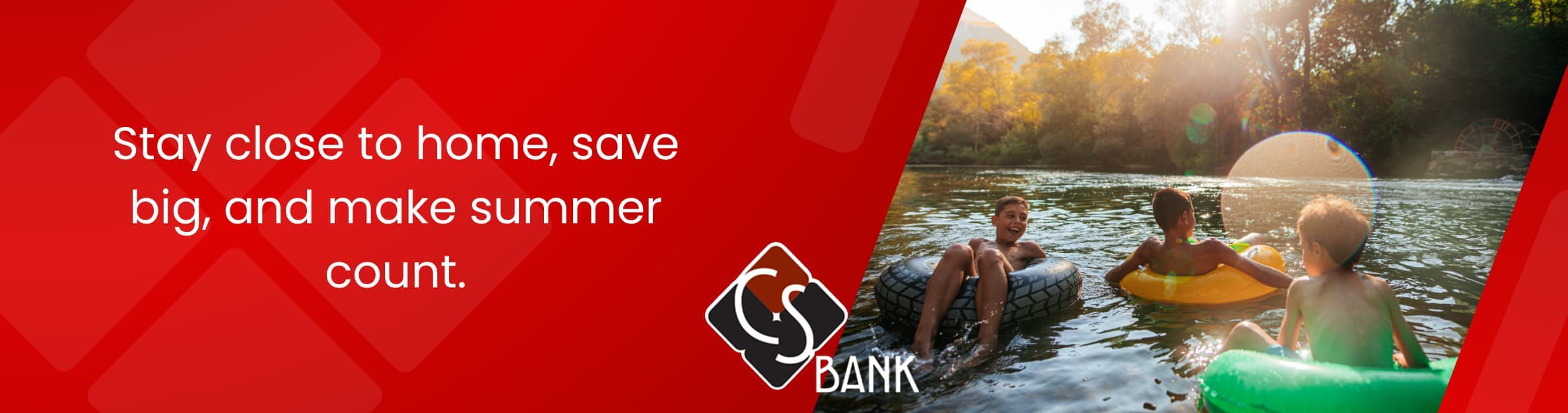 kids tubing down a river