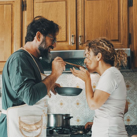 Sharing a home cooked meal