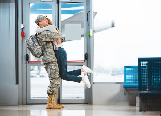 Military coming home celebration