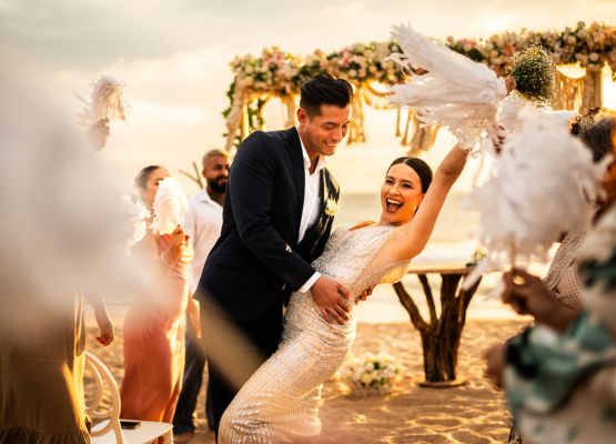 celebrating wedding