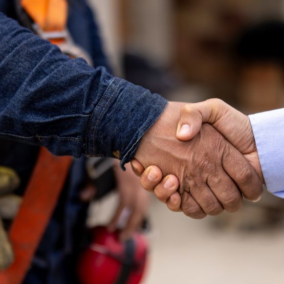 firm handshake