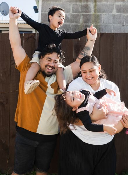 family enjoying time together