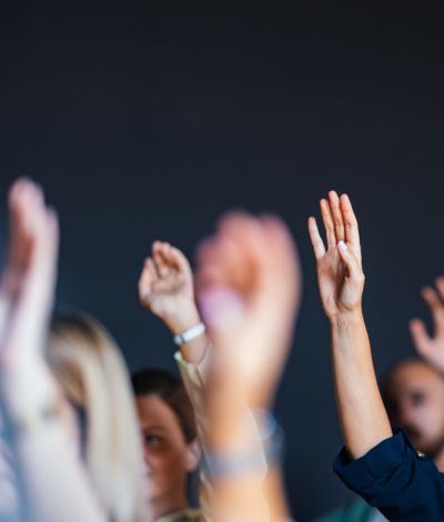 Hands in the air