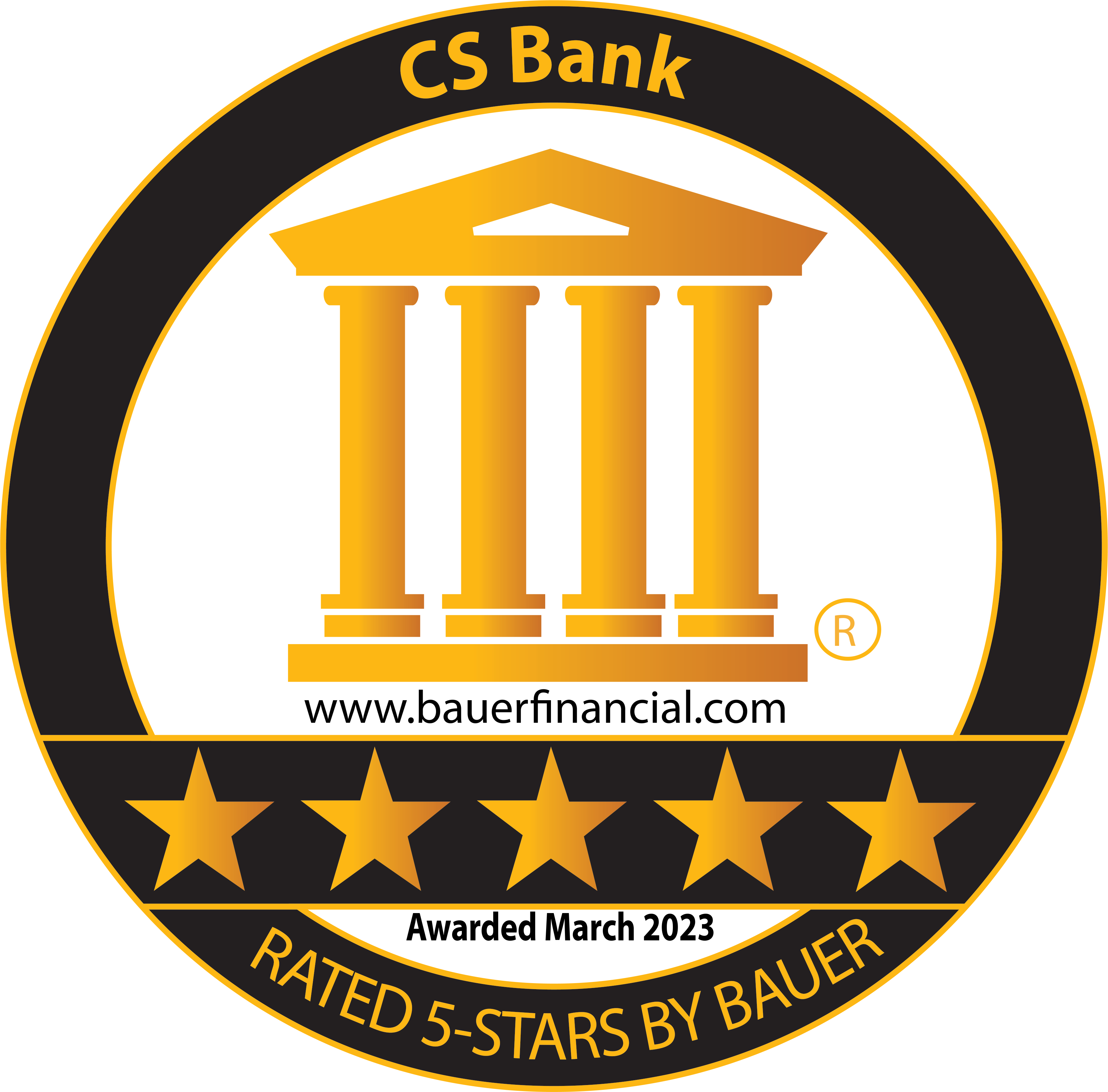 Bauer Financial 5 Star Rating